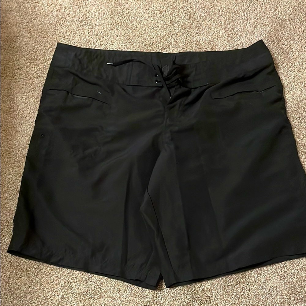 Bermuda style swim shorts